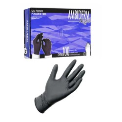 Caja de Guantes de Látex Negros